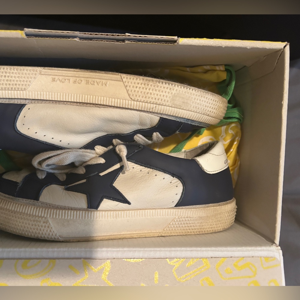 Golden Goose Kids Sneakers - White and Blue